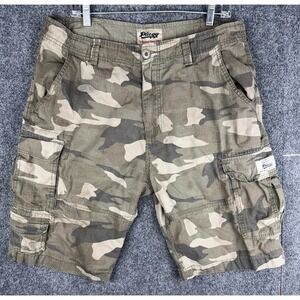 Vintage Plugg Camo Cargo Shorts Men's 34x11"  Y2K Surfing Skater Baggy Pockets